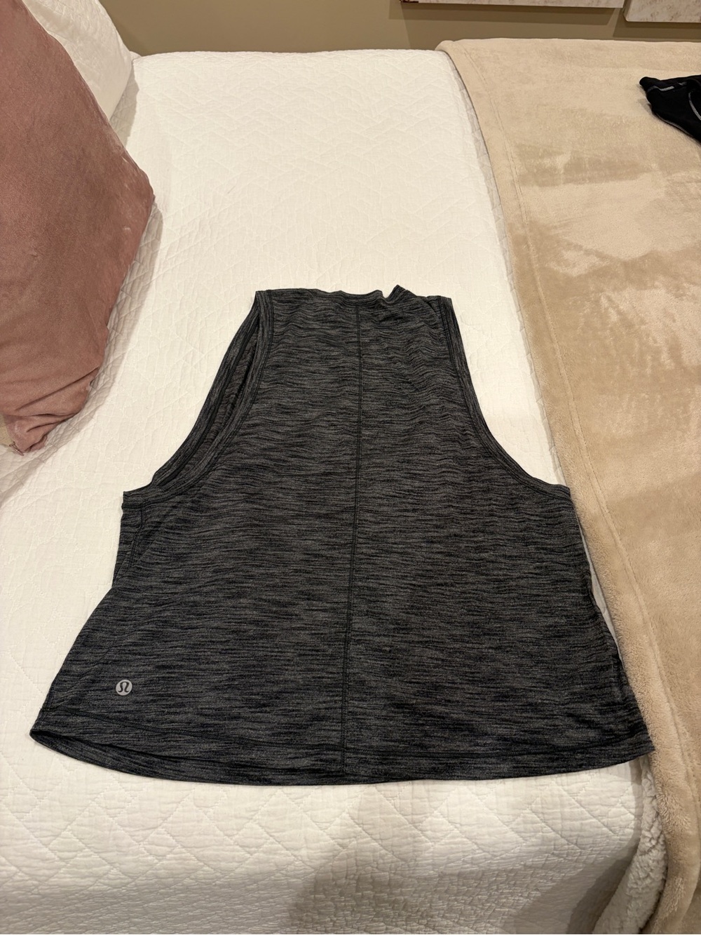 Lululemon Gray Heathered Loose Fitting Tank